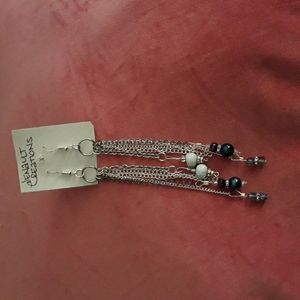 5 strand dangle earrings